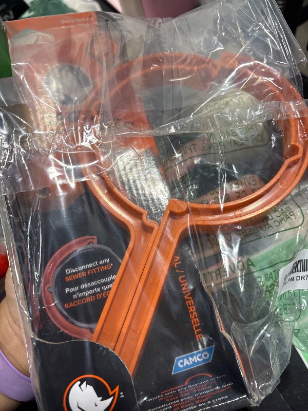 Photo 1 of Camco RhinoFLEX RV Sewer Hose Wrenches, 2-Pack, Orange