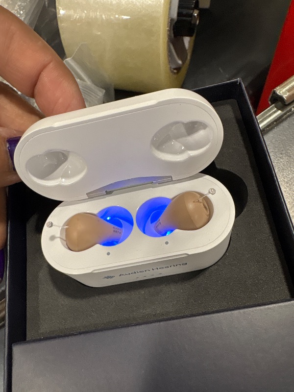 Photo 1 of Audien ATOM PRO 2 Wireless Rechargeable OTC Hearing Aid, Premium Comfort Design and Nearly Invisible