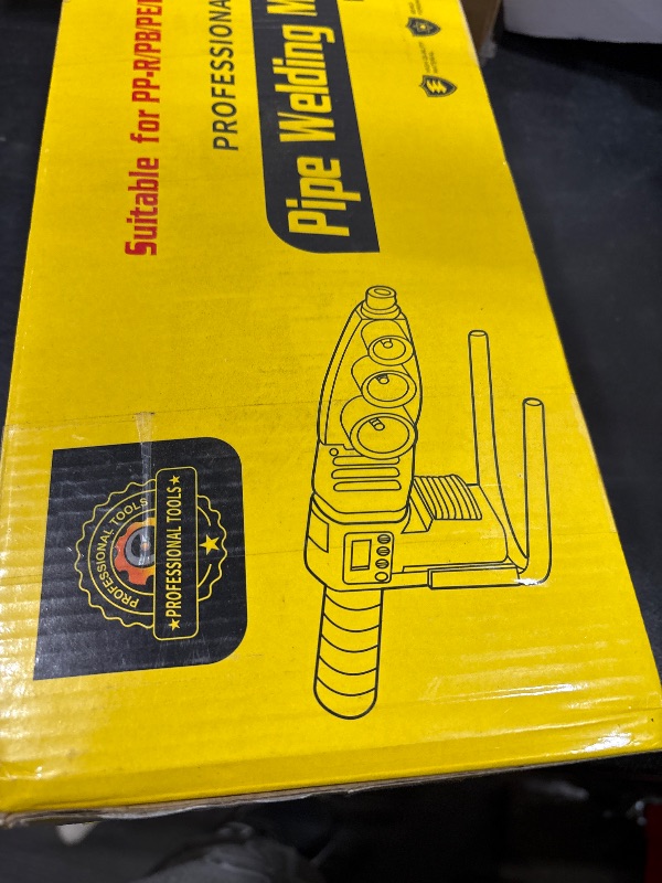 Photo 1 of JIAWANSHUN Plastic Water Pipe Welder 110V Plastic pipe welding tool PP/PP-R/PE/PP-C Pipe Welding Machine with 0.79/0.98/1.26/1.57/1.97/2.46in Die Head (M63)