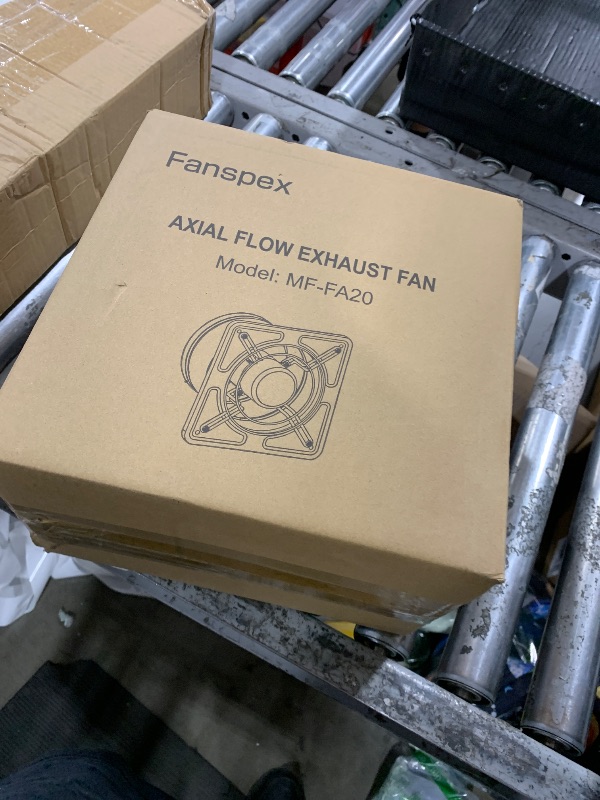 Photo 1 of Fanspex 8" Exhaust Fan for Kitchen, Wall Mount Household Ventilation Fans for Workshop Attic Garage Greenhouse Barn, 45W Low Consumption, High Velocity 1020 m³/h Air-volume