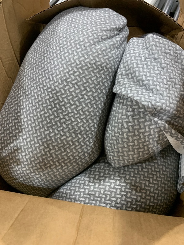 Photo 1 of Momcozy Pregnancy Pillows, Original F Shaped, with Air Layer Cover, Grey