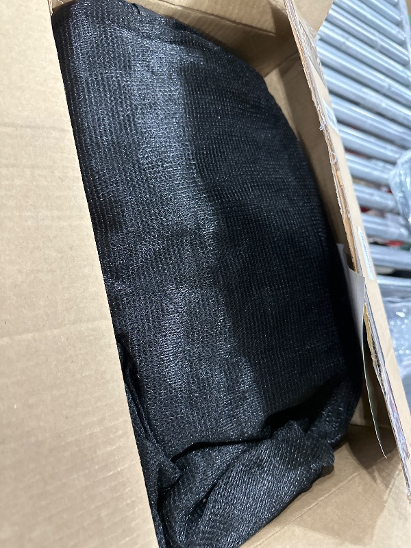 Photo 1 of 12ft Trampoline Net - Replacement Enclosure Safety Net for 8 Poles Round Frames Trampoline with Double Zipper and Protection Buckles