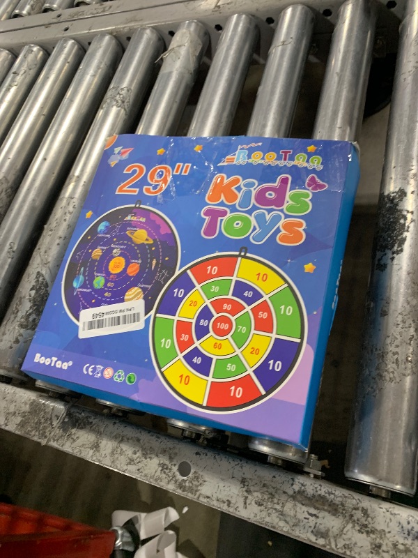 Photo 1 of BooTaa 2 Pack 29" Large Dart Board Game Set with 20 Sticky Balls, Indoor/Sport Outdoor Fun Party Play Games, Boys Girls Toys, Birthday Toy Gifts for 3 4 5 6 7 8 9 10 11 12 Year Old Boys Girls Kids