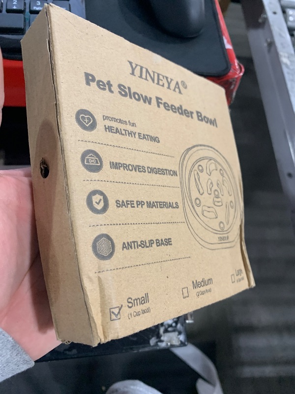 Photo 1 of YINEYA Anti-Choking Slow Feeder Dog Bowls Small Size Dog, Slow Feeder Cat Bowl, Supplies and Puzzle for Pet