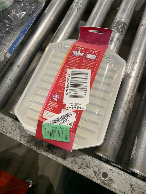 Photo 1 of Nordic Ware Bacon Rack with Lid, 10.25x8x2 Inches, White