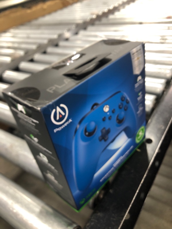 Photo 1 of PowerA Advantage Wired Controller for Xbox Series X|S - Blue, Xbox Controller with Detachable 10ft USB-C Cable, Mappable Buttons, Trigger Locks and Rumble Motors, Officially Licensed for Xbox
