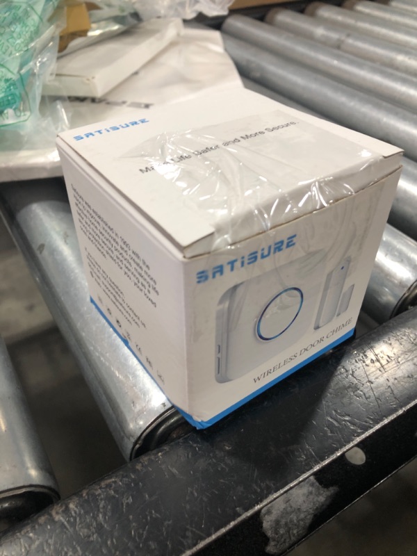 Photo 1 of Door Chime, Satisure Wireless Door Open Contact Sensor Alarm Chime with 600 FT Range 58 Chimes 5 Volume Levels LED Indicators, Door Ringer Alert for Business/Store/Home/Office When Entering