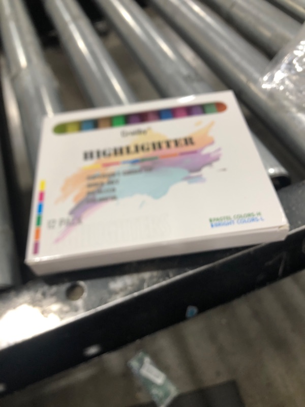 Photo 1 of Craiiby Highlighters - 12 Pack Bright & Pastel Assorted Colors Chisel Tip Quick Drying Aesthetic No Bleed Highlighters for Bible Journaling Planner Notes, Marker Pen
