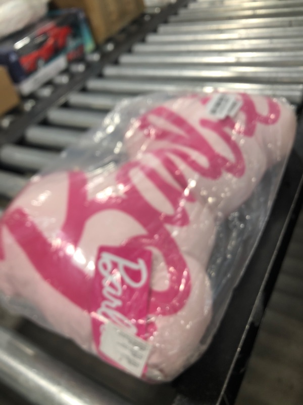 Photo 1 of Franco Movie Luxe Super Soft Plush Squishy Decorative Pillow (Officially Licensed Product), 17" Inch, Barbie Logo