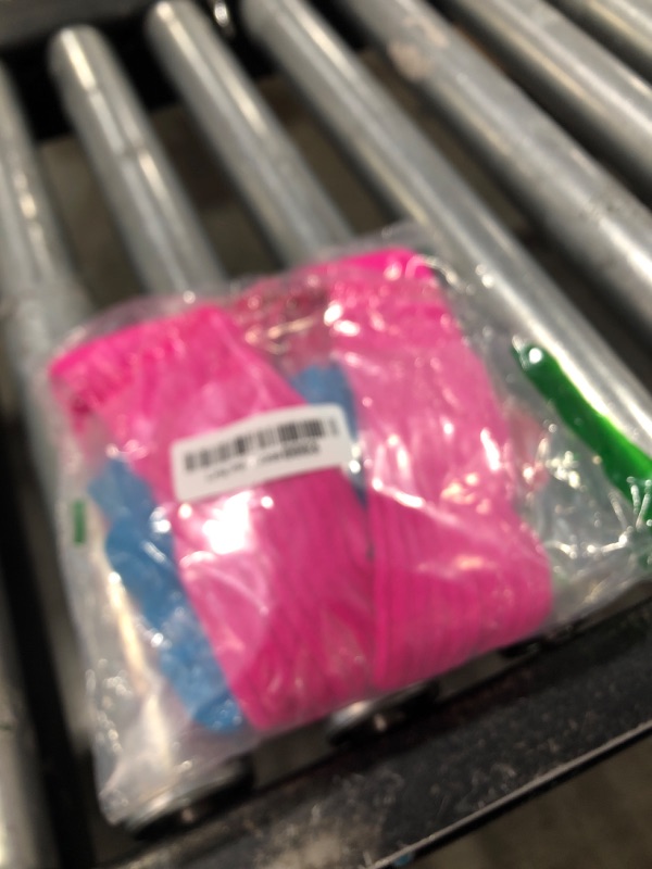 Photo 1 of Giegxin Kids 80s Workout Costume Halloween Outfit Accessories Neon Leotard Legging Headband Wristband Leg Warmers (Rose Red, Lake Blue,Small)
