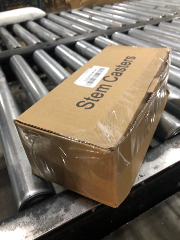 Photo 1 of WHARSTM Caster Wheels, 3" Locking Swivel Stem Casters Set of 4, 3/8"-16 x 1 (Screw Diameter 3/8", Length 1") Rubber Casters with 360 Degree No Noise Wheels for Furniture