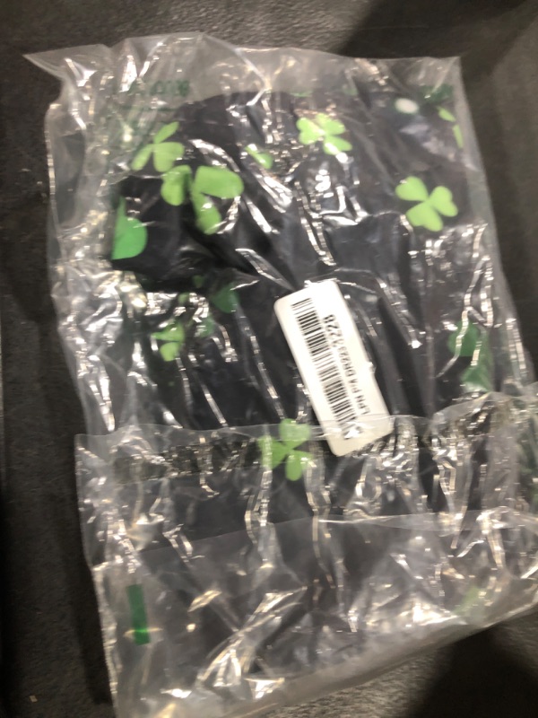 Photo 1 of Green Clover Dress Kids Girl Novelty Saint Patrick's Outfit Shamrocks Party Flare Dresses 9-10 Years