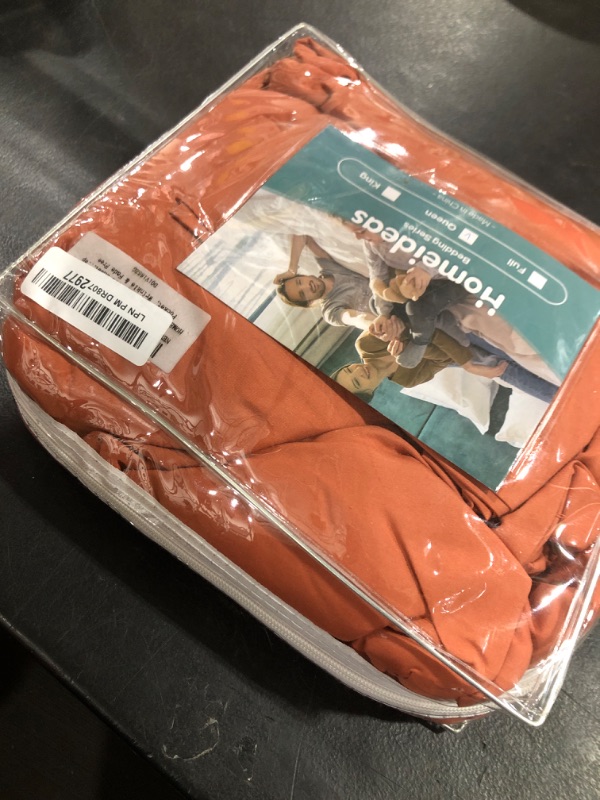 Photo 1 of HOMEIDEAS Queen Size Terracotta Bed Sheets - 6 Piece Set (Burnt Orange) - Extra Soft Brushed Microfiber 1800 Bedding Rust Sheets, Deep Pocket, Wrinkle & Fade Free