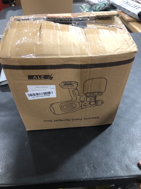 Photo 1 of Yireal Cordless Paint Sprayer Gun with Battery 2 of 2000mAh 3 Copper Nozzles 2 of 800ML Containers HVLP Paint Sprayer for House Painting Furniture Cabinets Fence Wall Home and Outdoor