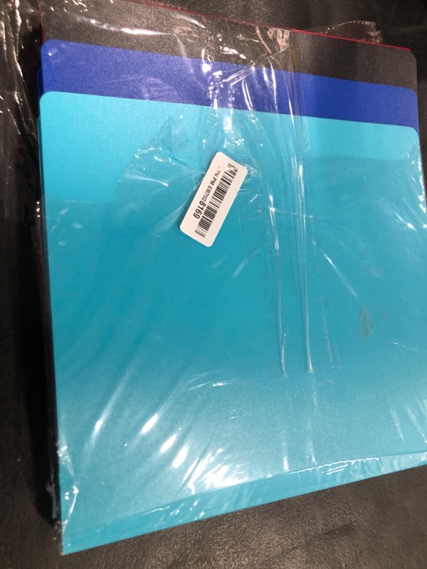 Photo 1 of 1-inch Basic 3-Ring-Binder with Pockets 1'' Flexible -Binder for School Holds 200 US Letter Size Sheets for Office Use, 4 Color Assorted, Pack of 4, F001