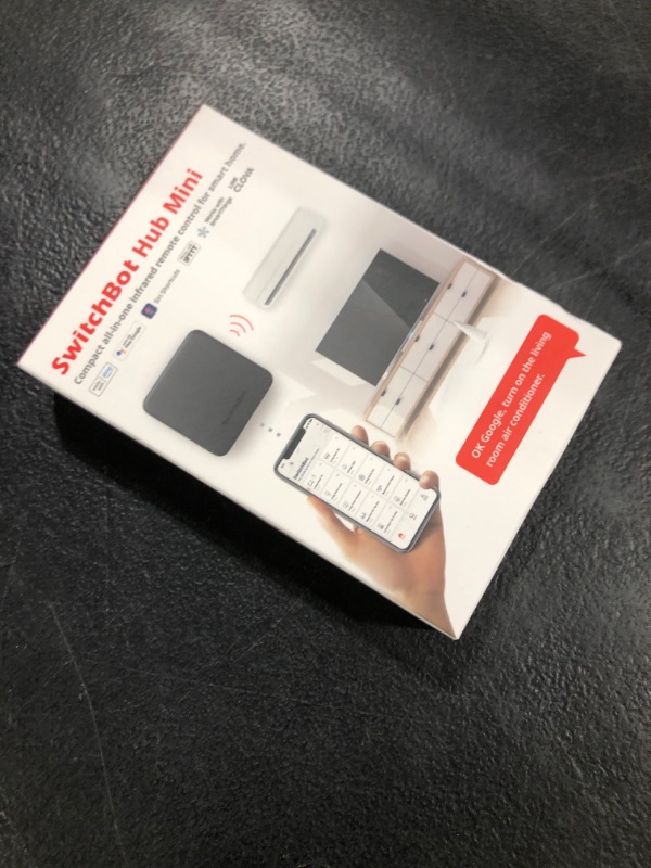 Photo 1 of SwitchBot Hub Mini Smart Remote - IR Universal Remote, WiFi IR Blaster for TV, Air Conditioner, Compatible with Alexa, Google Home, Link SwitchBot to Wi-Fi (Support 2.4GHz)