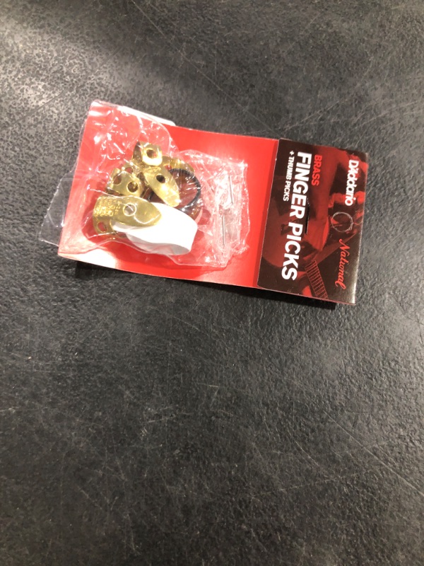 Photo 1 of D'Addario NP2B7T8W06 National Brass Finger Pick Bundle - 6 pa