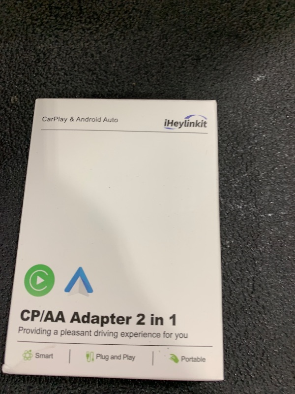 Photo 1 of Faster Wireless Carplay Adapter - Seamless Car Play Adapter Compatible with Apple iPhone 10+ Android 11+, Easy Use 2 in 1 Dongle Connection for Android Auto Converting Wired to Wireless (Black)