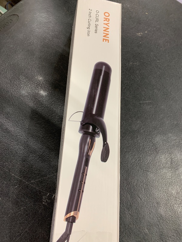 Photo 1 of ORYNNE 2 Inch Curling Iron for Long Hair Loose Curls, 14 Heat Settings Large Barrel Curling Iron, Ceramic Curling Iron 2 Inch Barrel with Argan Oil Infused, Big Barrel Curling Iron