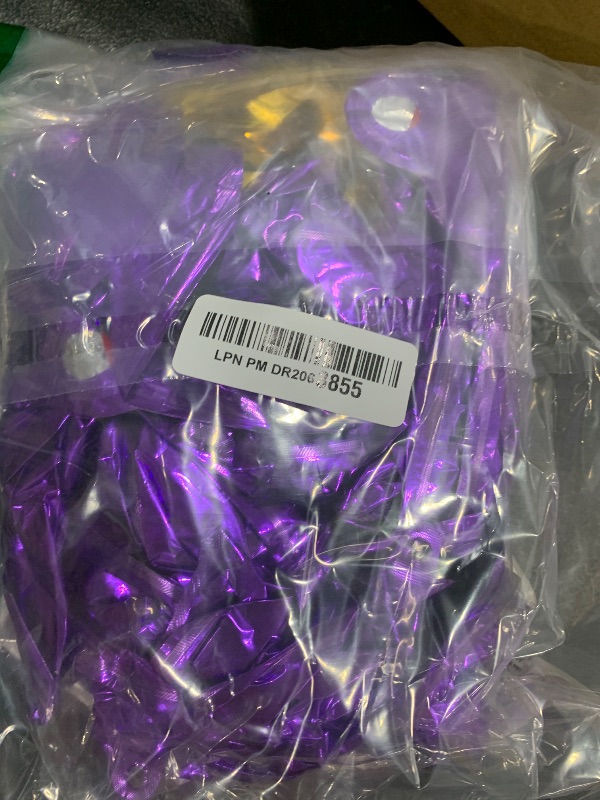Photo 1 of Purple Gold Graduation Decorations 2025 - Congrats Grad Banners, Paper Pompoms, Star Foil Balloons and Hanging Swirls for 2025 Graduation Party Decoration Supplies