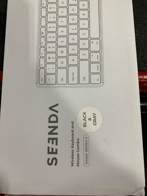 Photo 1 of seenda Bluetooth Keyboard and Mouse for Mac, SKM64-2 Multi-Device Rechargeable Slim Wireless Keyboard Mouse Stainless Steel Full Size, Compatible with MacBook Pro/Air, iPad, iMac - Space Gray