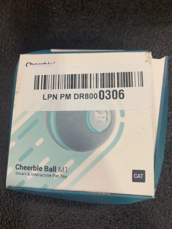 Photo 1 of Cheerble Smart Interactive Cat Toy, Automatic Moving Bouncing Rolling Ball for Indoor Cat Kitten, Peppy Pet Ball with Lights and Bell, Grey
