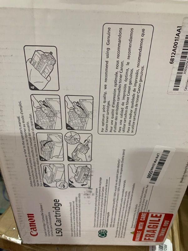 Photo 1 of Canon Genuine Toner, Cartridge L50 Black (6812A001), 1 Pack, for Canon PC100 / 300 / 400 / 530 / 700 / 900 Series Personal Copiers