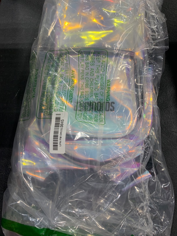 Photo 1 of SOJOURNER Rave Hydration Pack Backpack - 2L Water Bladder Included for Festivals, Raves, Hiking, Biking, Climbing, Running and More (Holographic - Blue)