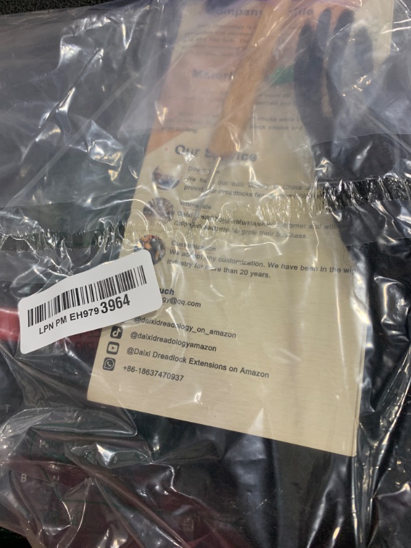 Photo 1 of DAIXI 0.4cm and 0.6 0.8cm Thickness Options 6-18 Inch 30 Strands 100% Real Human Hair Dreadlock Extensions for Man/Women Handmade Permanent loc Extensions Bundles Can Be Dyed Bleached Curled Twisted