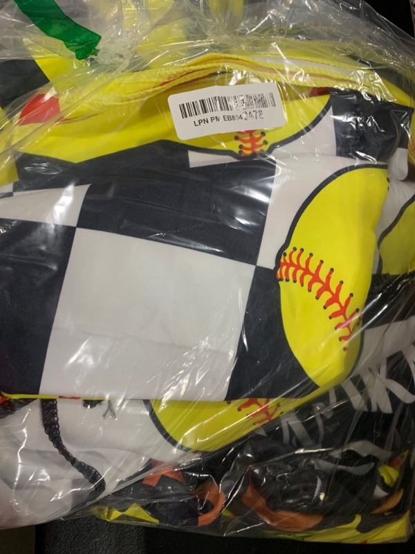 Photo 1 of 10 Pack Oversized Softball Microfiber Beach Towels Bulk 28 x 59 Inch Inspirational Bath Blanket Bulk Double Sided Quick Dry Lightweight Swim Towel Softball Gifts for Sport Team Club Bath Swimming
