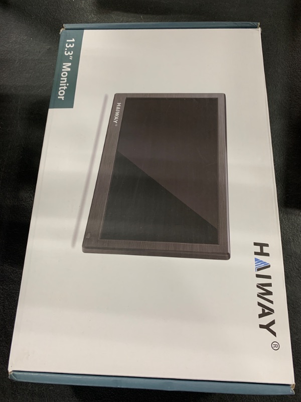 Photo 1 of Haiway 13.3 inch Security Monitor, 1366x768 LED Monitor Small HDMI Monitors with Remote Control Built-in Speakers, Mini Monitors HDMI VGA AV BNC USB Input for CCTV Raspberry Pi PC Fire Stick Gaming