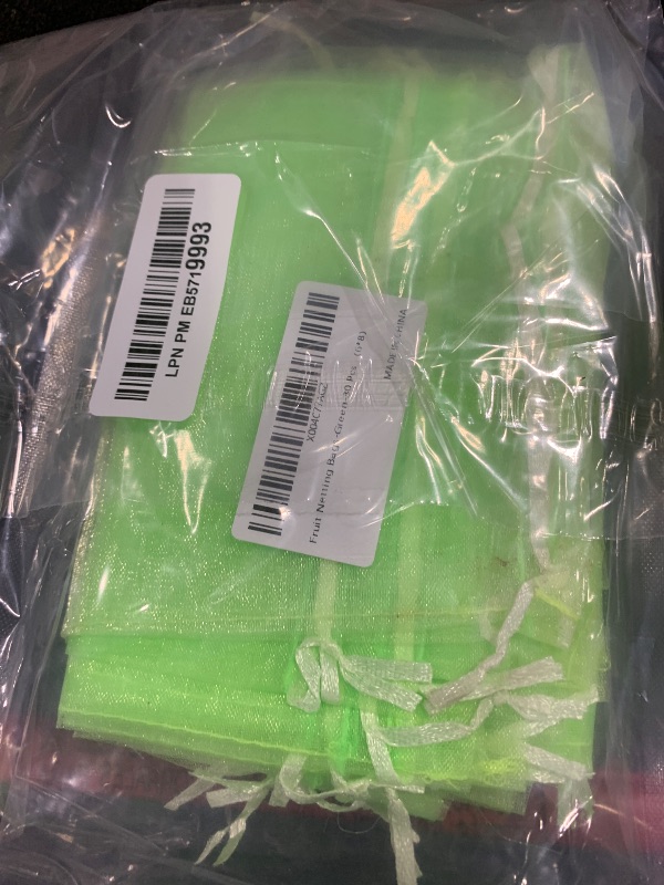 Photo 1 of 30 Pcs 5.9''×7.8'' Drawstring Fruit Netting Bags, Reusable Garden Netting Bags, Medium Fruit Protection Bags, Fruit Cover Mesh Bag for Fruit Trees Vegetable Floral