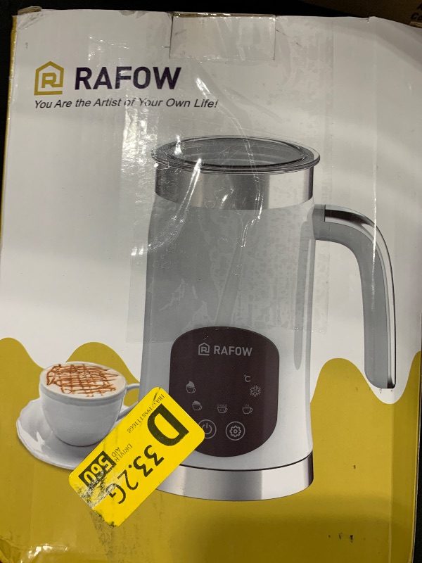 Photo 1 of 5-in-1 Milk Frother and Steamer - Upgraded Automatic Milk Steamer 11.8oz Hot & Cold Foam Maker and Milk Warmer with LED Display Touch Screen & Two Whisks for Latte,Cappuccinos,Silent Working