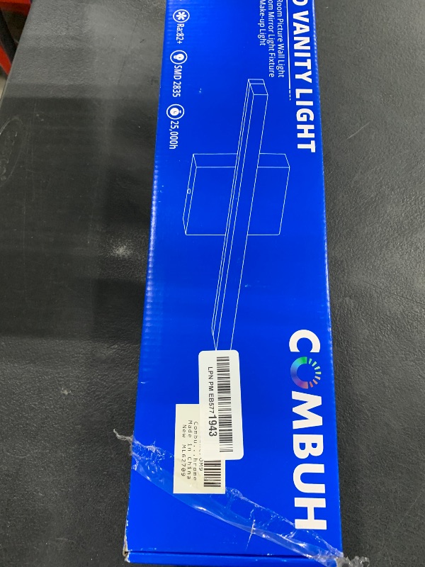 Photo 1 of Combuh Modern Bathroom Light Fixtures Over Mirror 16 Inch IP44 9W Chrome Vanity Light Bar for Bathroom Wall Light Fixtures Cool White 6000K