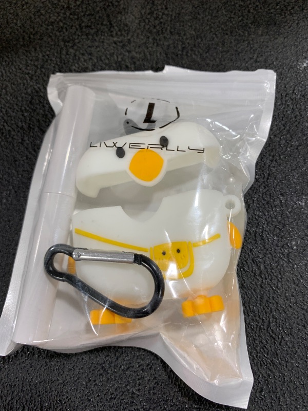 Photo 1 of Cute Duck Case for Airpod 3rd Generation Cases Cover, Funny 3D Cartoon Kawaii Airpods 3 Silicone Cases Cover with Cleaning Kit & Keychain for Apple AirPods 3rd Gen for Boys Girls Kids Teen, Bag Duck
