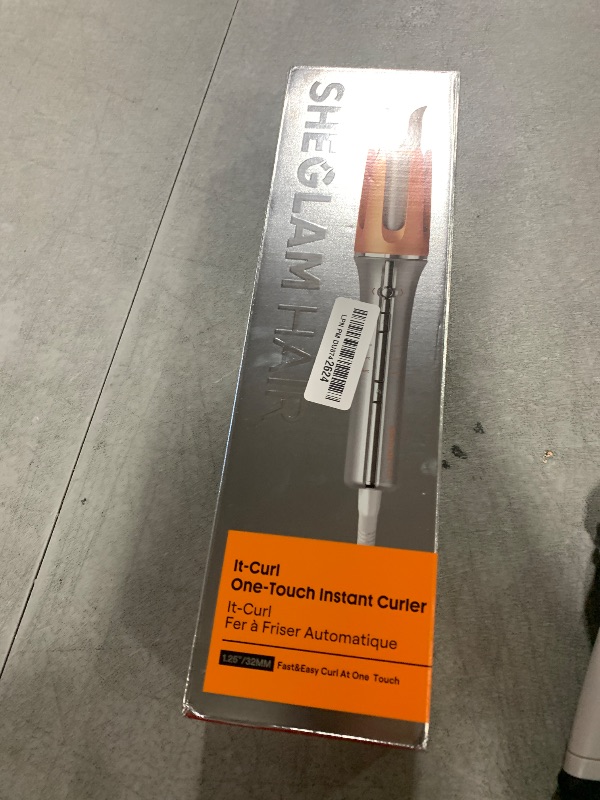 Photo 1 of SHEGLAM Automatic Curling Iron 1 1/4 inch with 3 Temperatures Fast Heating, 2-Way Rotation, Anti-Scald, Anti-Tangle Rotating, Automatic Shut-Off for Hair Styling