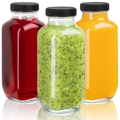 Photo 1 of Umud Juice Bottles with Lids, 16 Oz - Set of 3 - Clear Glass Jars with Caps - Reusable Empty Drink Containers for Juicing, Smoothies, Water, Milk, Kom
LPNPMEJ1924002
