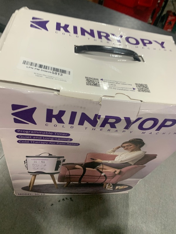 Photo 1 of Cold Therapy Machine with Programmable Timer, Portable Ice Machine for Knee After Surgery, Knee Replacement Recovery System, Cryotherapy Pain Relief w/Compression Pad for,Shoulder, Hip and Ankle