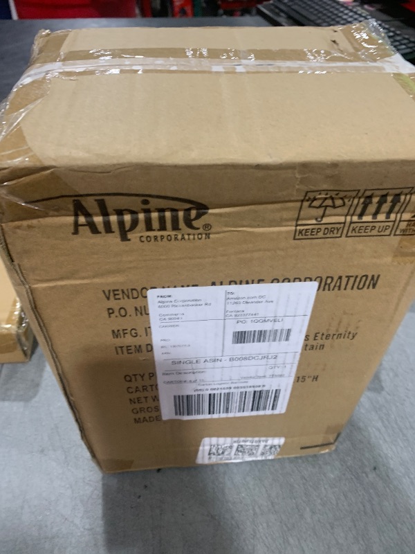 Photo 1 of Alpine Corporation TT8002 Indoor/Outdoor Tabletop Stacked Rocks Eternity Fountain, Modern Rocks Tabletop Fountain 12", Brown