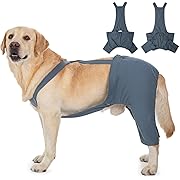 Photo 1 of Dog Hind Leg Recovery Sleeve - ACL TPLO Post-Op Suit, Cotton Pants Prevent Licking (Navy Blue, 5X-Large)