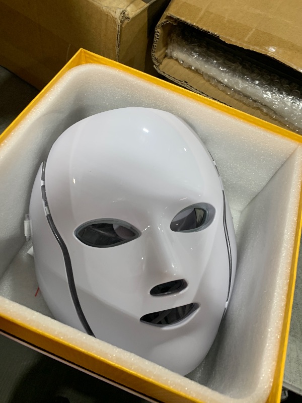 Photo 1 of SDKWDH Red Light Therapy for face, 7 Colors LED Face Mask Light Therapy, Led Face Mask Light Therapy At Home, Blue Red Light Therapy Mask for Face