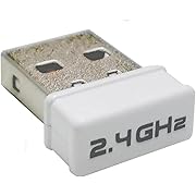 Photo 1 of FOPETT USB Receiver, 2.4 GHz Wireless Technology, USB Plug Use for FOPETT 104 Keys Wireless Mouse and Keyboard Sets - White
