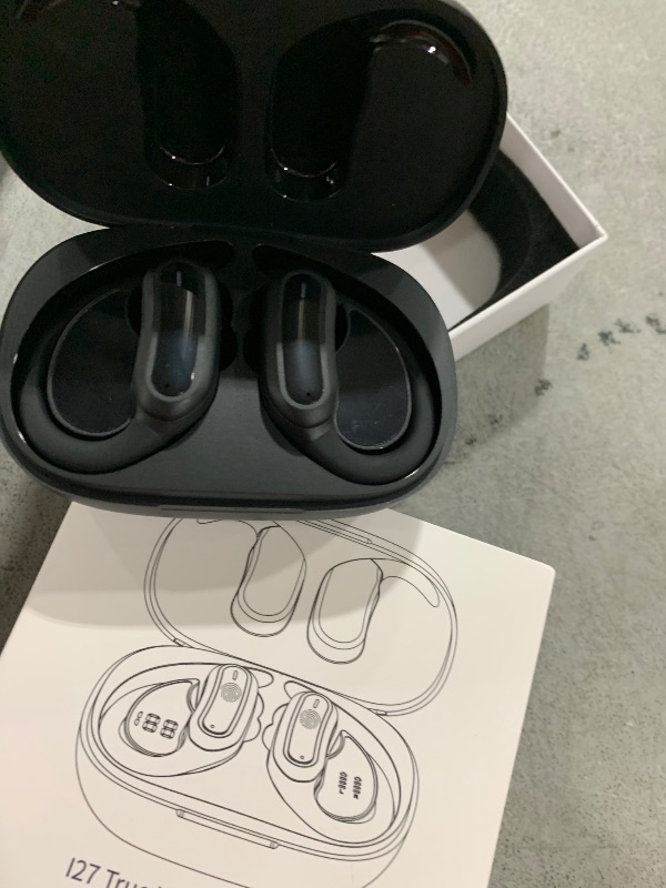 Photo 1 of TRAUSI Wireless Earbuds, Bluetooth 5.4 Headphones, True Wireless Stereo Earphones with IPX7 Waterproof, Noise Cancelling Mic, Fast Charging and Comfort Fit Ear Buds for Sports/Workouts - Black