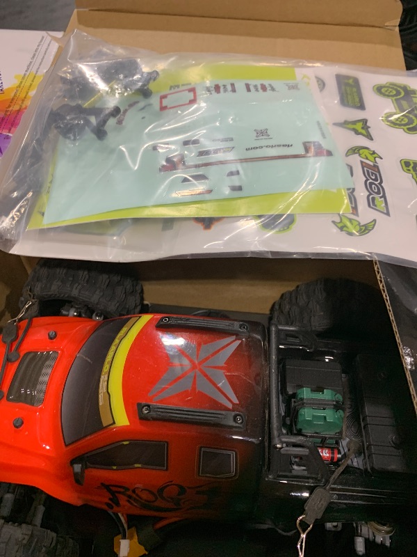 Photo 1 of RIAARIO RC Cars 1/14 Scale Monster Truck, Brushless RC Truck, 50 mph, 4WD, Waterproof, Red, Ages 8+
