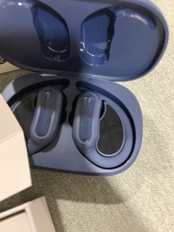 Photo 1 of TRAUSI Wireless Earbuds Bluetooth Headphones, Bluetooth 5.3 Stereo Over Ear Buds,Noise Cancelling Mic, IPX7 Waterproof Headset for Workout/Running - Blue