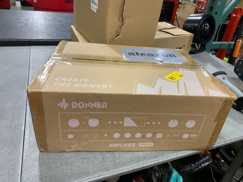 Photo 1 of Donner Stereo Receivers Home Audio Amplifier, Premium 1000W Peak Power 4 Channel Amplifier with Bluetooth 5.0, USB, FM, 2 Mic-in, Echo, RCA, Optical/Coaxial Input for Home, Karaoke, Theater Speakers