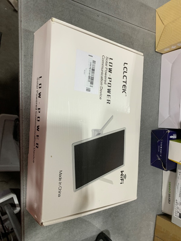 Photo 1 of Solar Powered 4G LTE Modem Router,Outdoor Wireless Router with SIM Card Slot,Free Trial Plan Or Plug Sim Card,Mobile Hotspot 2.4GHz Wi-Fi 150Mpbs,2-External Antennas,Modem for Any Operator (33*25cm)