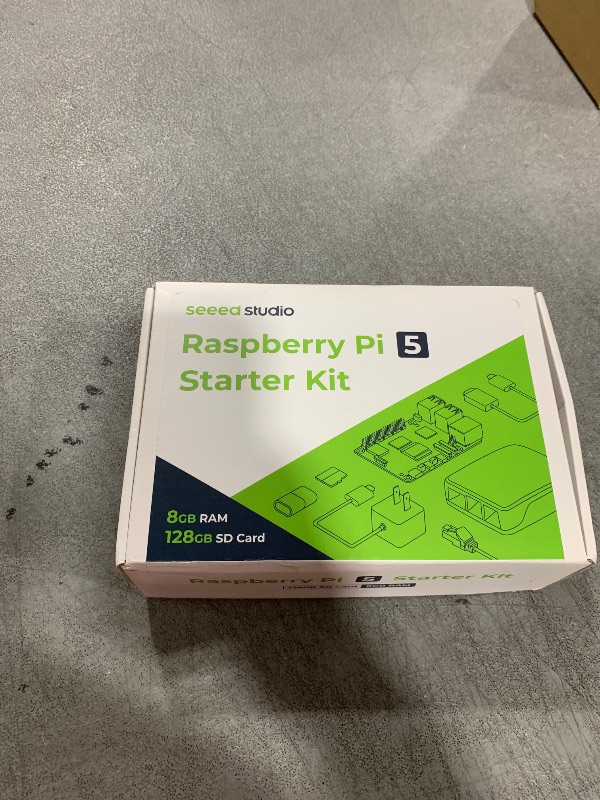 Photo 1 of Seeed Studio Raspberry Pi 5 Starter Kit - 8GB RAM?128GB Micro SD Card pre-Loaded with 64-bit Raspberry Pi OS