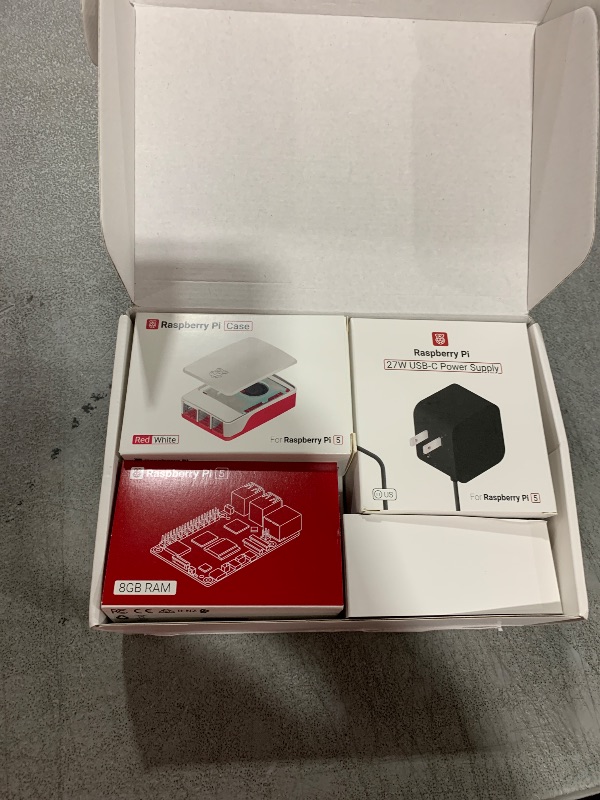 Photo 1 of Seeed Studio Raspberry Pi 5 Starter Kit - 8GB RAM?128GB Micro SD Card pre-Loaded with 64-bit Raspberry Pi OS