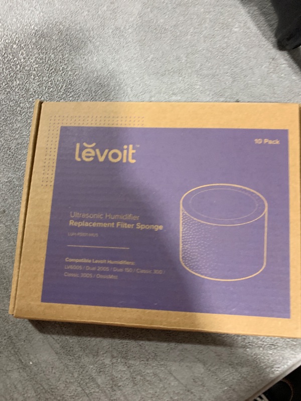 Photo 1 of LEVOIT 10-Pack Top Fill Humidifier Replacement Filters, Capture Particles to Improve Humidification Efficiency, for Classic160, Dual150, Dual200S, Classic300(S), LV600S, OasisMist450S, Superior6000S